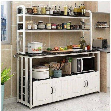 厨房置物架落地多层家用多功能微波炉烤箱可调节收纳层架切菜操作,厨房/烹饪用具,微波炉置物架,淘宝优惠券,粉丝福利购,淘宝优惠卷