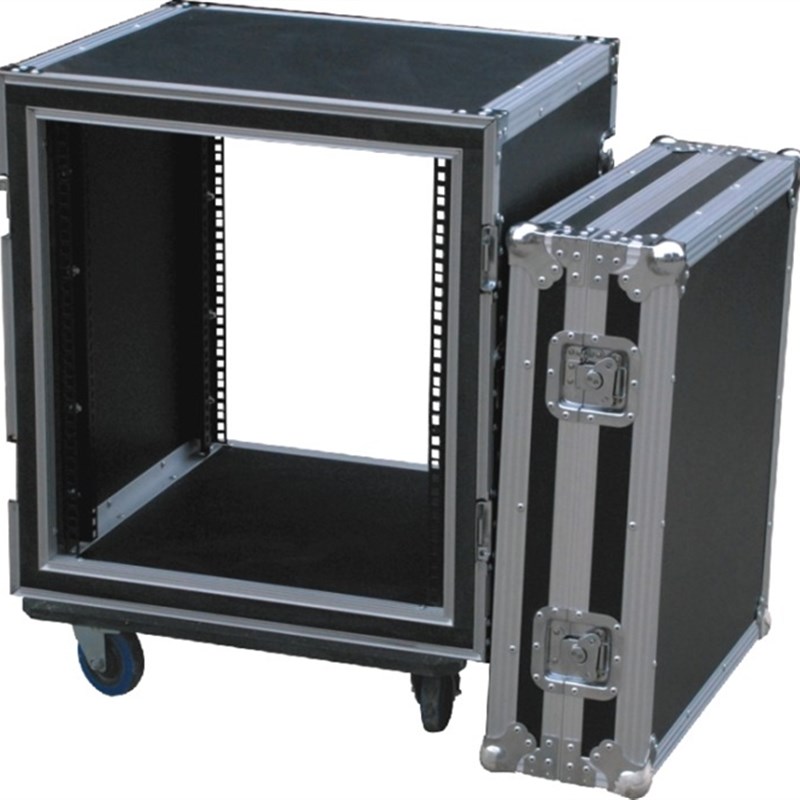 专业12U16U两开门航s空箱机柜功放航空箱音响柜调音台机柜防震机