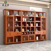红木实木家具刺猬紫檀博古架花梨木多宝阁展示架新中式 书柜置物架
