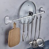 挂钩免打孔塑料吸盘排钩壁挂式 浴室不锈钢挂衣钩厨房强力无痕粘钩