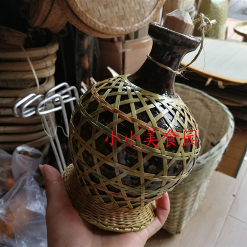 洒壶 陶瓷d酒瓶小酒坛子酒壶家用半斤装仿古泡酒坛红釉木塞