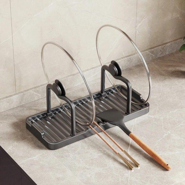 云品楠山厨房锅盖架台面锅盖收纳架立式放锅铲勺子沥水收纳置物架,家装主材,锅盖架,淘宝优惠券,粉丝福利购,淘宝优惠卷