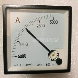 乐磁直流指针式电流表安装式电表96C1-A ±5000A电流可选96*96