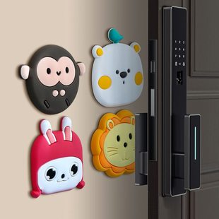 指纹锁保护套门把手防撞神器入户门智能门锁护垫门后防磕碰缓冲垫