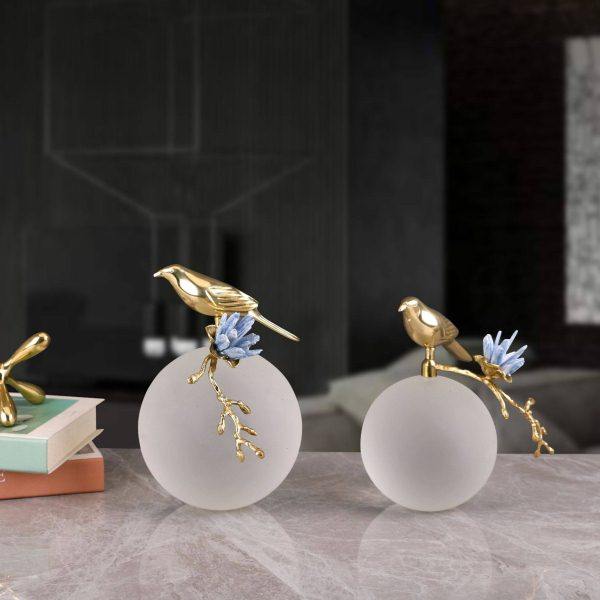 北欧现鸟语花香轻奢软装饰品客厅卧室电视柜家居艺术展品,饰品/流行首饰/时尚饰品新,摆件,淘宝优惠券,粉丝福利购,淘宝优惠卷