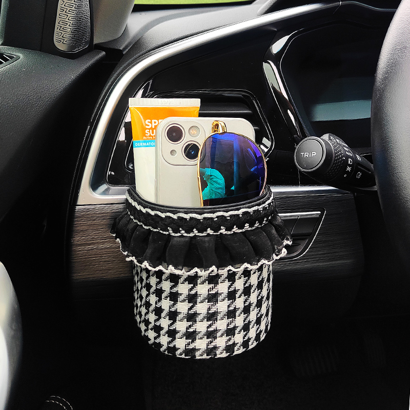 汽车收纳置物盒车用储物袋车内悬挂桶车上挂袋车R载手机盒垃圾桶