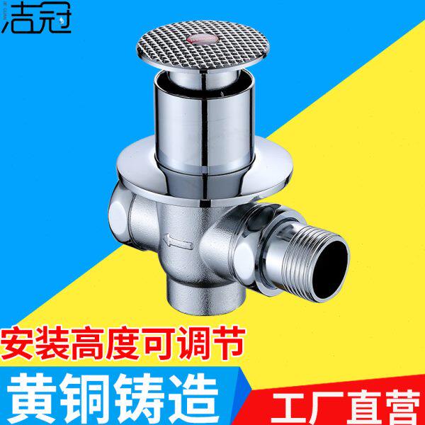 大便池冲洗阀延时脚踏脚踩式开关蹲便器蹲坑暗装厕所卫生间冲水阀