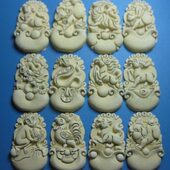 玉石耗材 S99 超声波钢模 十二生肖一套 超声波宝石机械