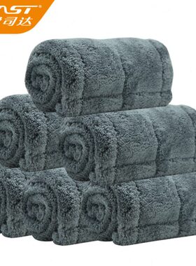 伊司达40cm拖把替换拖布家用吸水拖把布平板拖把一拖净平拖墩布拖