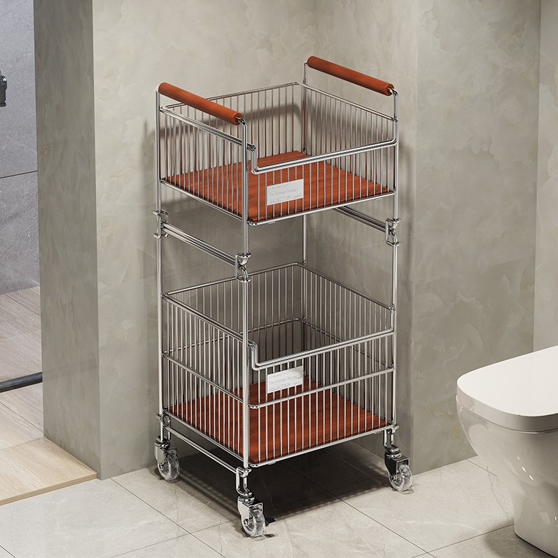 脏衣篓多功能衣物收纳筐家用洗衣篮阳台置物架P浴室脏衣篮多层带