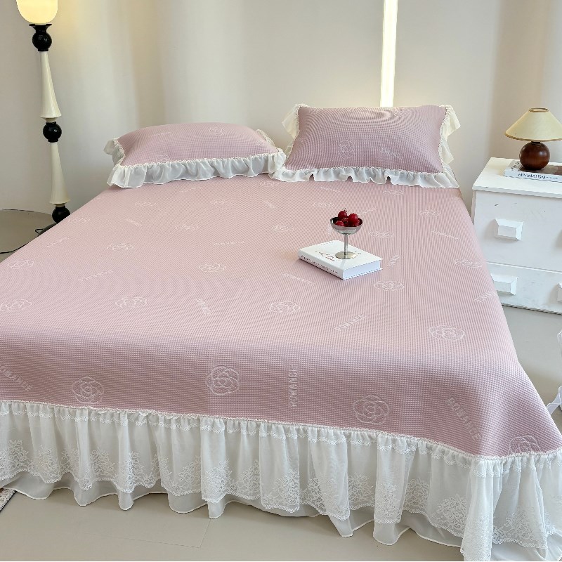 A类床盖凉席三件套折叠空调软席可水洗机洗冰丝席子双人夏季床单