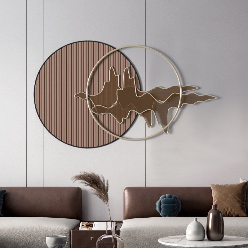 餐厅墙上金属玄关墙饰挂件客厅沙发背景墙面装饰铁艺壁挂立体挂饰