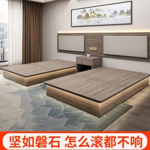 酒店家具标间全套宾馆专用床定制大床全季公寓民宿五星级客房双床