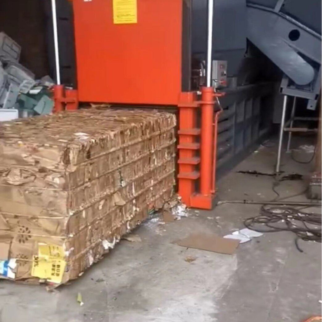 全自动废纸箱打包机热卖塑料布匹卧式打包机卧式用途广液压打包机