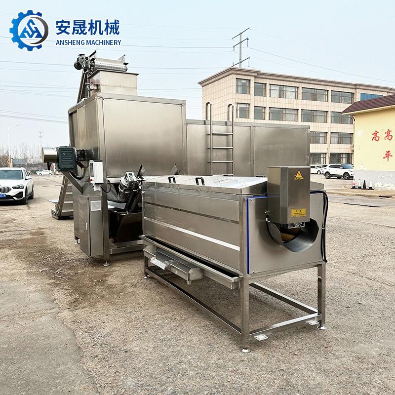 洋柿子毛桃蒸汽去皮机水蜜桃西红柿丁罐头设备根茎类红薯脱皮机