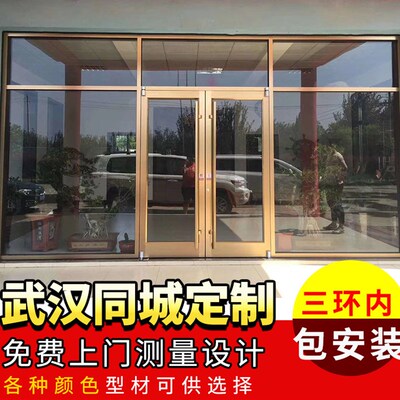不锈钢地簧门店德基门商铺门肯面门办公室高断墙钢化玻璃门隔隔间