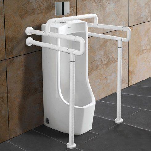 Anmon一体式坐便器扶手杆双U型带横杆无障碍残疾人老人扶手栏杆