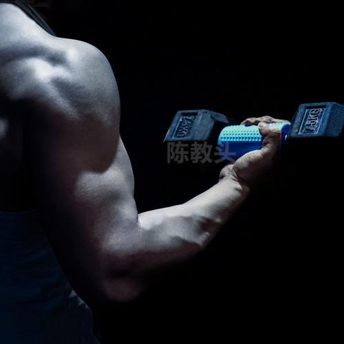 怪兽制造握力提高硬拉训练手臂轰炸机硅胶杠铃哑铃加粗握把套通用