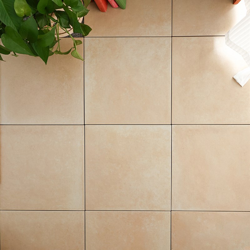 覆古米色彷陶300*300瓷砖咖啡厅餐厅民宿入.口阳台瓷砖
