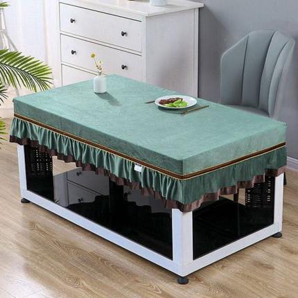 2023新款电炉罩烤火桌子罩套烤火炉防水防油长方形取暖炉卓布罩套