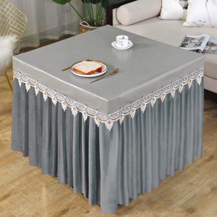 防水防油布电炉罩薄款夏季正方形电烤炉罩烤火桌罩套茶几炉子罩