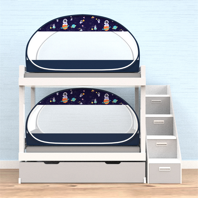 蚊帐免安装大空间方顶m蒙古包加密学生宿舍上下铺子母床0.9米1.2