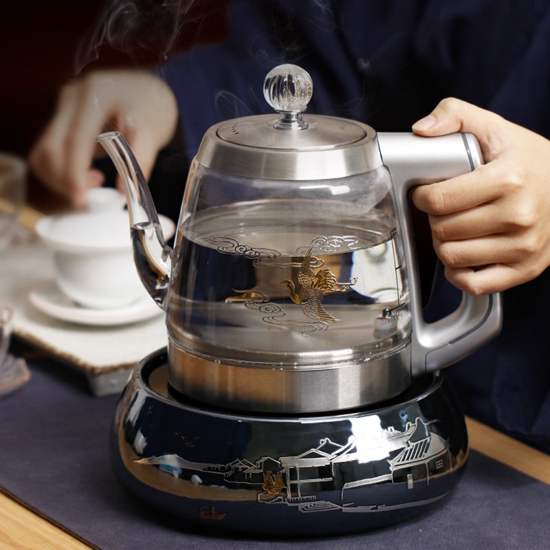 玻璃电热水壶烧水壶家用泡茶壶煮A水壶电陶炉快速壶自动上水全智
