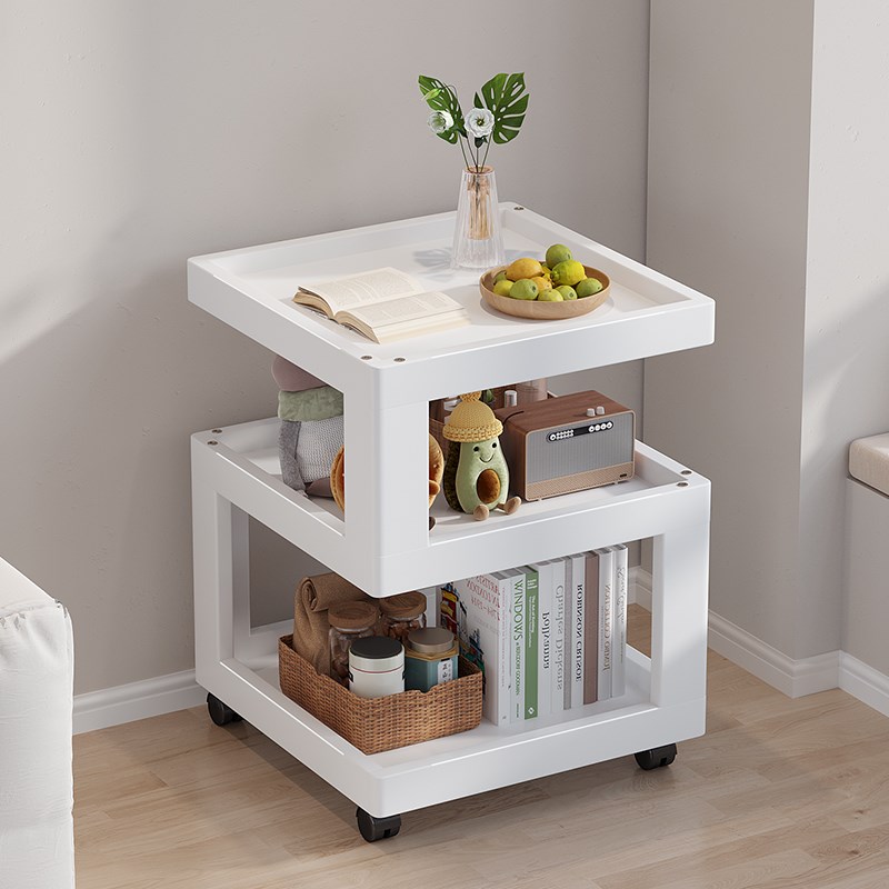 沙发边几客厅2025新款小桌子置物架简约现代创意可V移动茶几小推