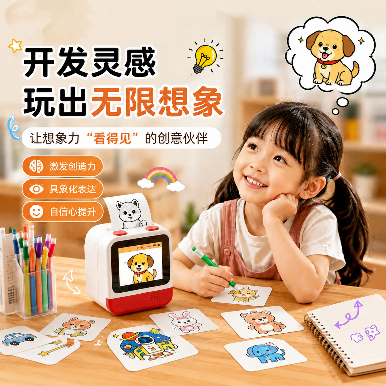 ai魔法打印机儿童早教益智玩具