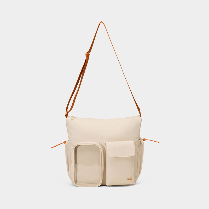 斯凯奇单肩斜挎包2025新款大容量时尚百搭户外休闲轻便书包旅行包