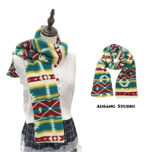 欧风美圣诞节红色围巾秋冬游牧保暖小众保暖摇粒绒围脖