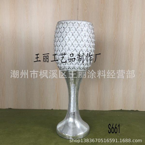 欧式酒杯喷漆壳落地大花酒店客厅插花家居软装饰品摆件酒店欧,家居饰品,花瓶,淘宝优惠券,粉丝福利购,淘宝优惠卷