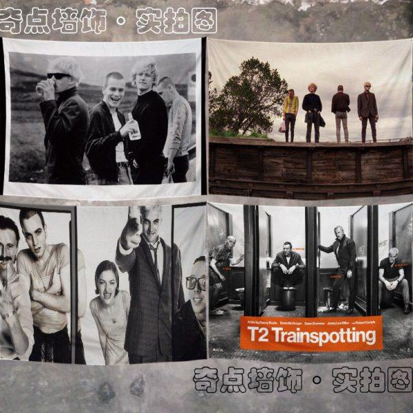 猜火车组合乐队挂布背景布宿舍卧室酒吧房间墙壁装饰墙布定制壁饰