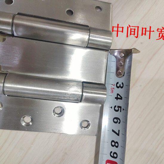 锐胜100不锈钢加厚双簧合页4寸双簧双向铰链合页自由门合页包邮