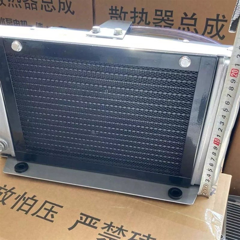 单缸柴油机d改装循环水电子水泵时风五征三四轮水泵一体散热器水