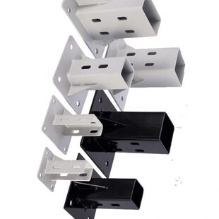 连接支撑固定底座三面铝型材四方型方管固定脚合金工具地脚板三面