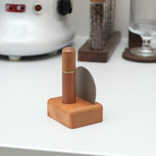 分水网收纳底座咖啡二次分水网51/53/58mm咖啡手柄锈钢过滤网底座