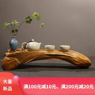风化枯木摆件装饰品2 崖柏根雕根艺盆景底座茶道茶室茶桌干泡茶台