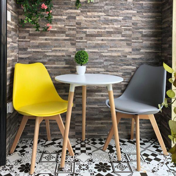 伊姆斯家用阳台北欧小圆桌接待洽谈桌椅组合简约休闲餐桌咖啡店桌,住宅家具,不锈钢/PVC餐桌,淘宝优惠券,粉丝福利购,淘宝优惠卷