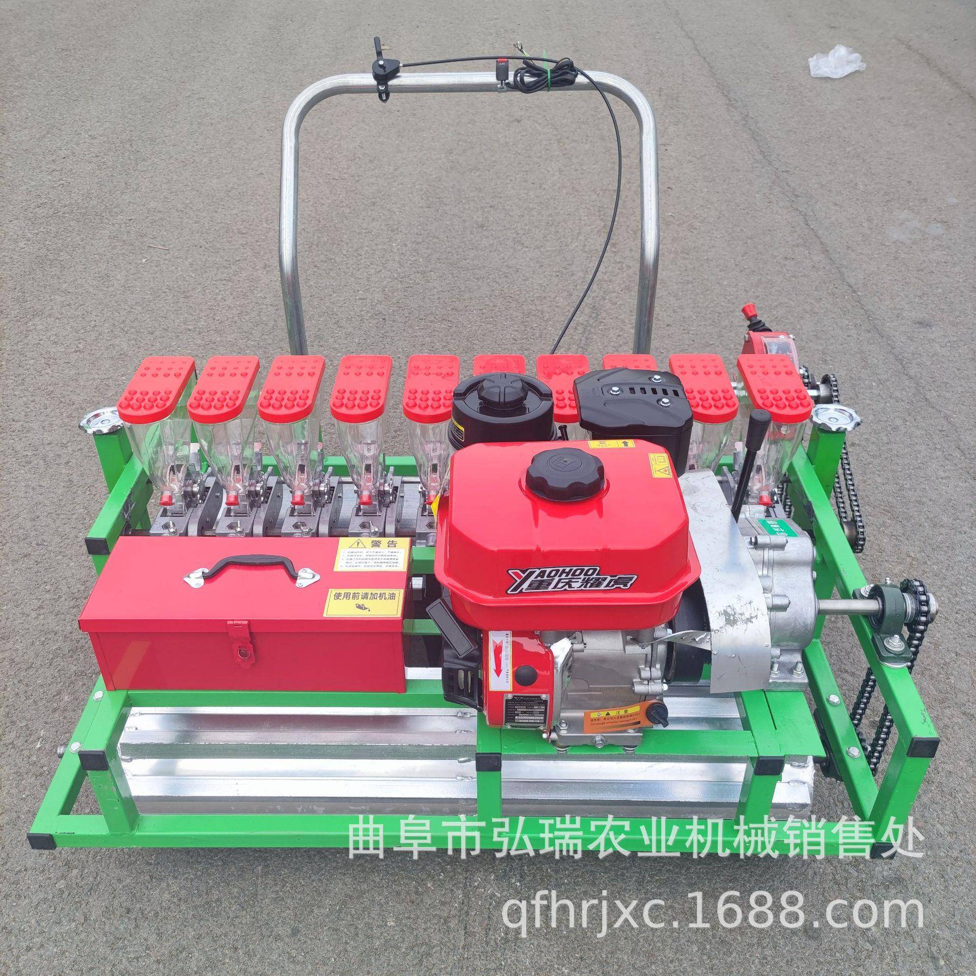 汽油升级多行蔬菜精播机手推式菠菜生菜播种机花卉种子播种机