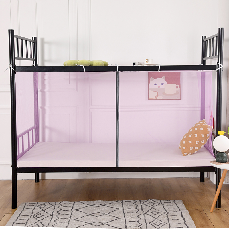 新款大学生蚊帐宿舍上铺下铺t加密0.9m床寝室工厂单人床1.2米简约