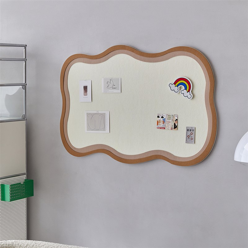 莫比乌斯毛毡板照片墙贴展示v背景墙面软木留言板客厅卧室书桌装