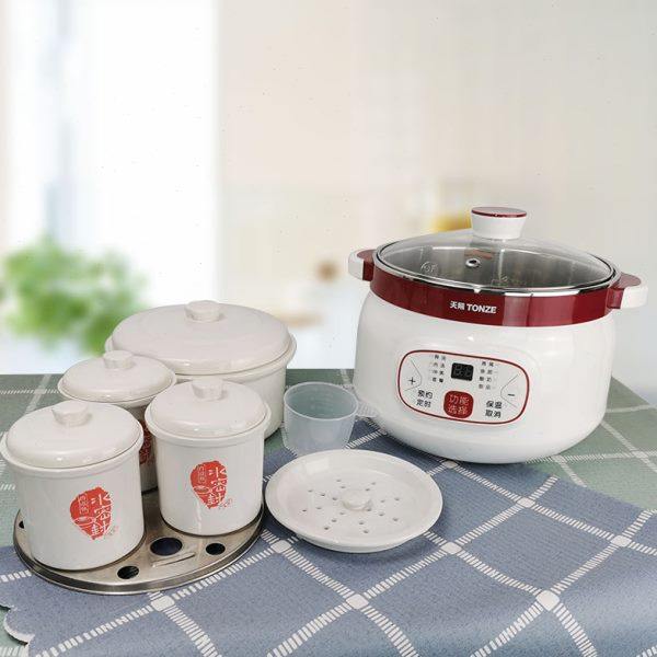 天际隔水炖锅家用陶瓷电全自动燕窝炖盅煲汤煮粥bb煲定时预约保温