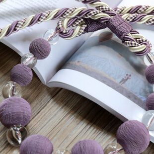 包邮创意现代精巧手工编织水晶珠子窗帘绑带窗帘扣绑绳 精美时尚