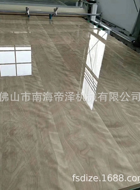高光衣柜移门自动UV膜压机 倒膜机 肤感肤哑大板uv涂装设备厂家