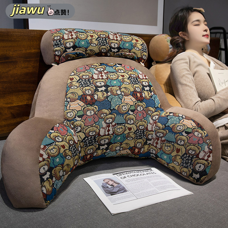 复古风床头靠垫软包护枕大靠背沙