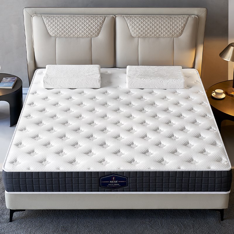 W7床垫2米2.2m米静音弹簧乳胶床垫真空压缩卷包床垫席梦思