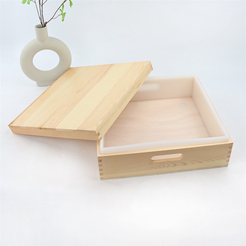 8L容量硅胶木盒肥皂模正方形8kg手工制冷皂渲染盘带盖不涨肚现货