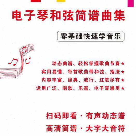 圈装大字版电子琴和弦简谱曲集