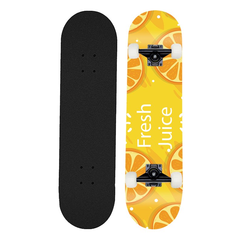 新图代发初学者双翘四轮滑板31寸刷街枫木烤漆支架青少年可